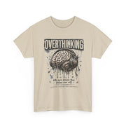 Overthinking Brain Tee — Graphic Mental Health Awareness T-Shirt