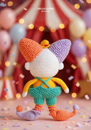 Cute Clown Crochet Pattern - Amigurumi PDF Download | Easy Beginner DIY Plush Doll