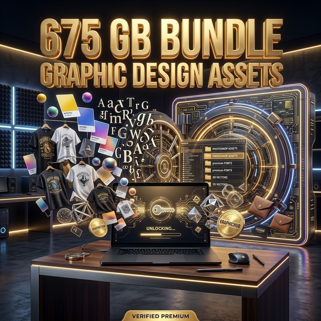 Graphic Design Bundle: 675GB Ultimate VIP Pack