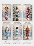 🎄Holiday Spinner Crochet Pattern Bundle | Christmas Amigurumi Ornaments PDF