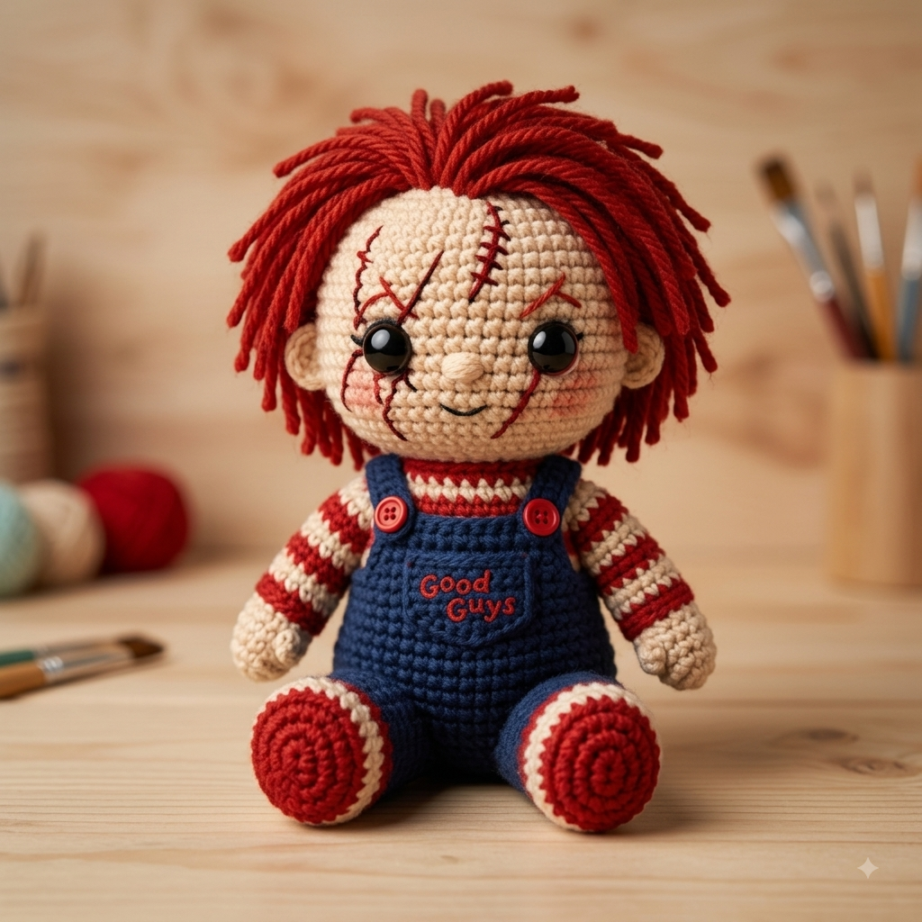 Scary Halloween Doll Amigurumi Crochet Pattern - PDF Digital