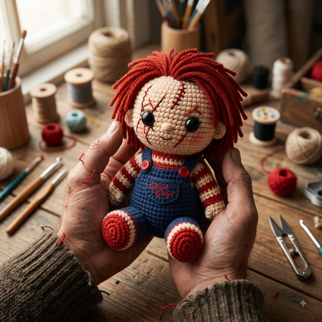 Scary Halloween Doll Amigurumi Crochet Pattern - PDF Digital