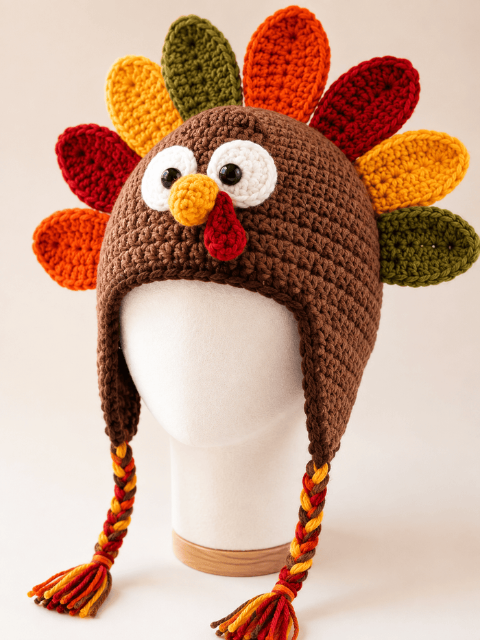 Crochet Turkey Pattern Bundle | Hat, Coasters & Holder - PREMIUM PRODUCT