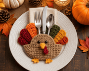 Crochet Turkey Pattern Bundle | Hat, Coasters & Holder