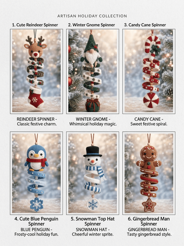 Holiday Spinner Crochet Pattern Bundle | Christmas Tree DIY - PREMIUM PRODUCT