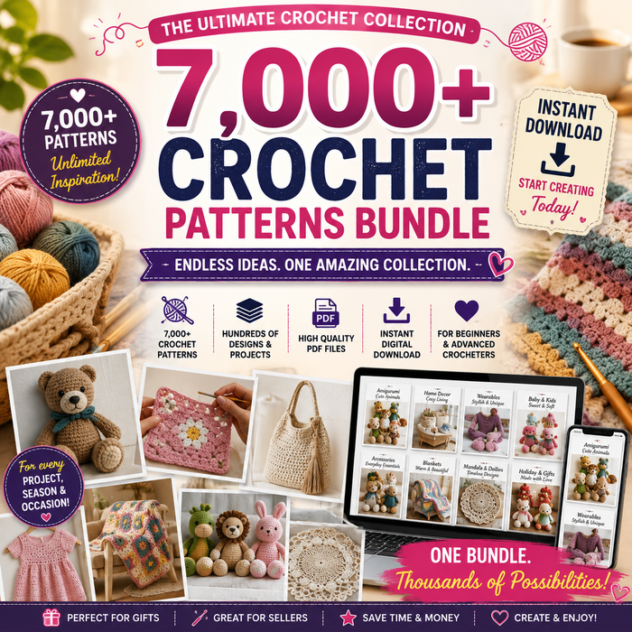 Huge Digital Crochet Collection - PREMIUM PRODUCT