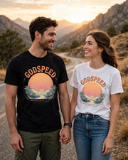 Retrow Vintage GODSPEED PNG - Desert Sunset Digital Design