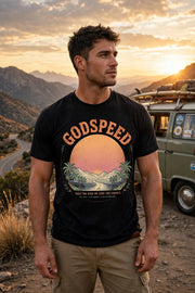Retrow Vintage GODSPEED PNG - Desert Sunset Digital Design