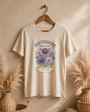 September Aster Birth Flower Shirt PNG Design