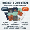 T-Shirt Designs Bundle: 1M+ Ultimate Collection